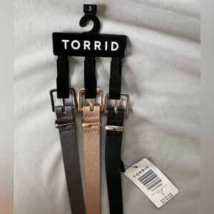 Skinny belts, set of 3